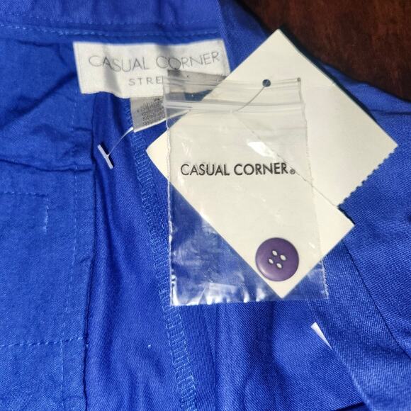VINTAGE Casual Corner Wide Leg Dress Pant Women 8 Coastal Blue‎ Deadstock | NWT - Picture 6 of 6